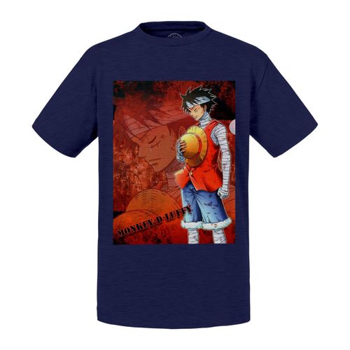 T-Shirt Enfant Luffy Se Recueille One Piece Manga Pirates