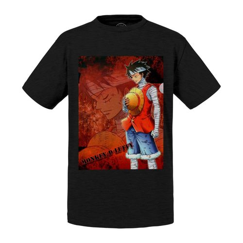 T-Shirt Enfant Luffy Se Recueille One Piece Manga Pirates