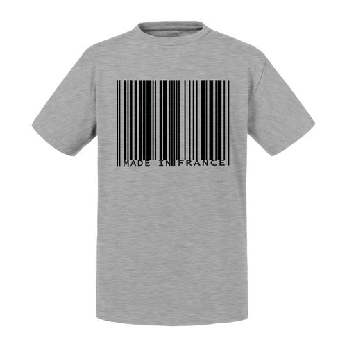 T-Shirt Enfant Code Barre Made In France Français