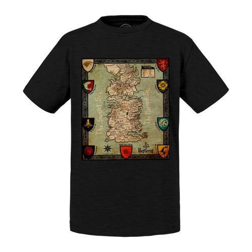 T-Shirt Enfant Game Of Thrones Carte De Westeros