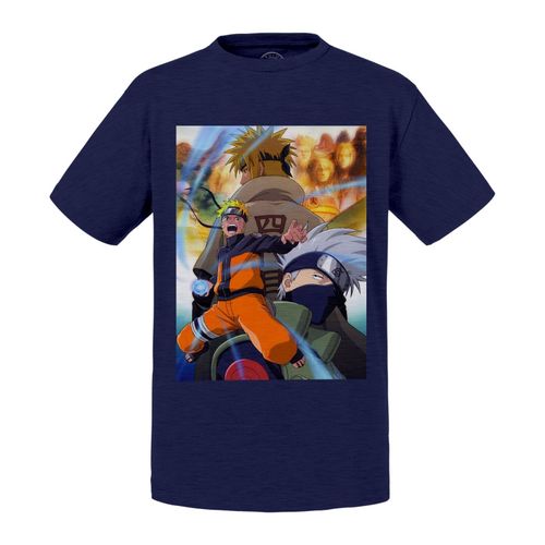 T-Shirt Enfant Naruto Uzumaki Kakashi Minato Ninja Manga