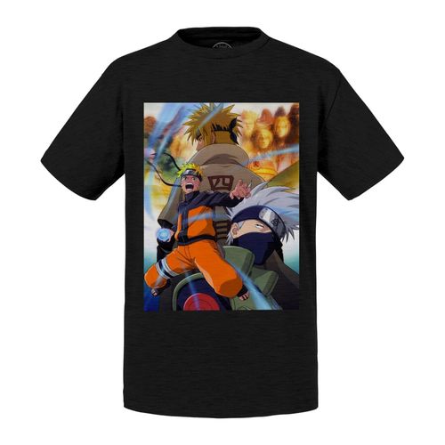 T-Shirt Enfant Naruto Uzumaki Kakashi Minato Ninja Manga