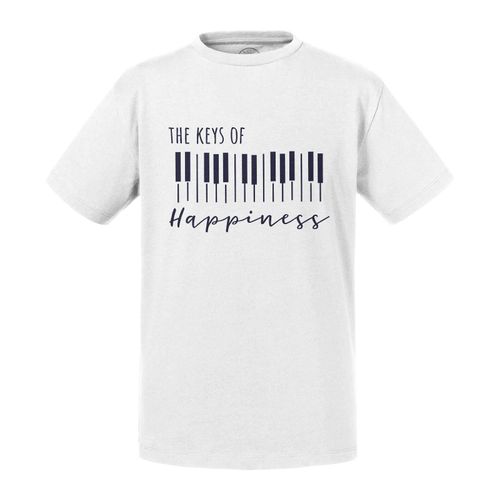 T-Shirt Enfant The Keys Of Happiness Musique Musicien Instrument Piano