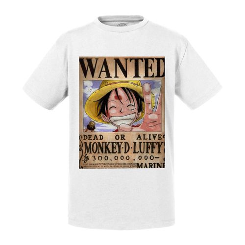 T-Shirt Enfant One Piece Monkey D Luffy Recompense 300 Millions De Berry