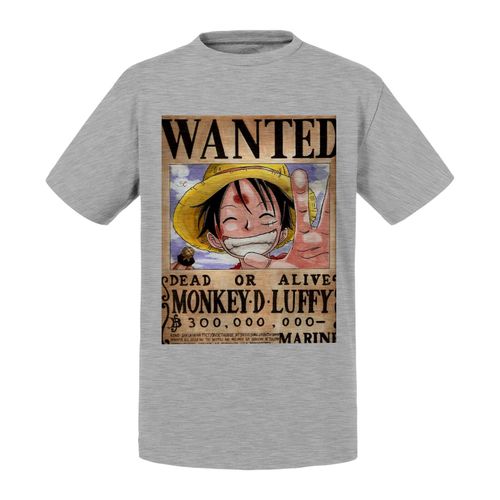 T-Shirt Enfant One Piece Monkey D Luffy Recompense 300 Millions De Berry