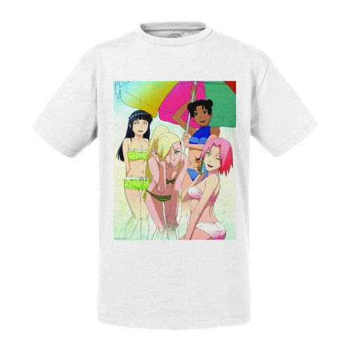 T-Shirt Enfant Naruto Sakura Beach Girls Manga Anime Ninja