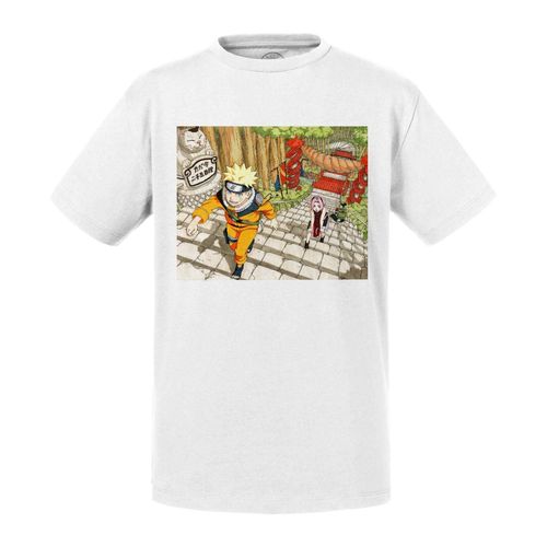 T-Shirt Enfant Naruto Sakura Route Du Chat Manga Ninja Anime