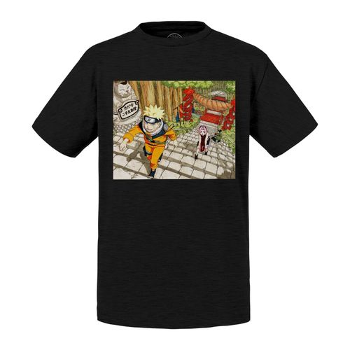 T-Shirt Enfant Naruto Sakura Route Du Chat Manga Ninja Anime