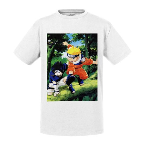 T-Shirt Enfant Naruto Sasuke Compagnon D'armes Manga