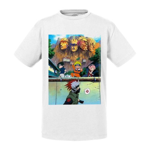 T-Shirt Enfant Naruto Sakura Sasuke Joue Un Tour A Kakashi Sensei Manga Anime Ninja