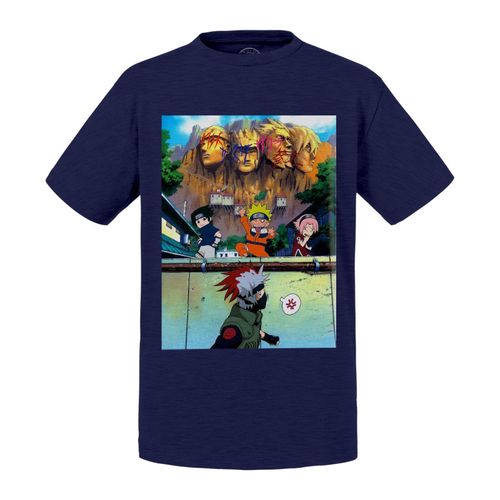 T-Shirt Enfant Naruto Sakura Sasuke Joue Un Tour A Kakashi Sensei Manga Anime Ninja