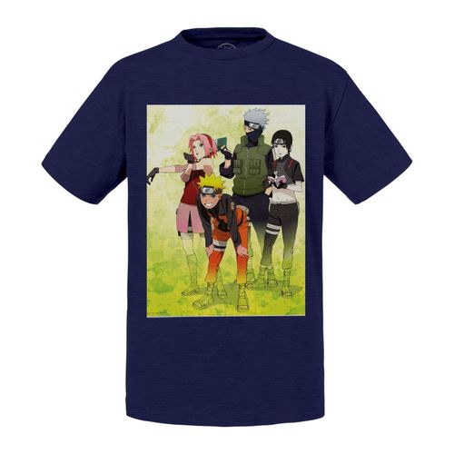 T-Shirt Enfant Naruto Team 7 Sakura Kakashi Sai Manga Anime