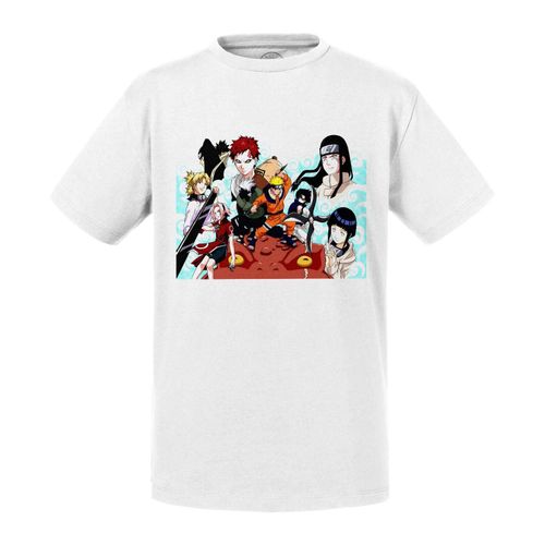 T-Shirt Enfant Naruto Team 7 Sasuke Sakura Neiji Hyuga Hinata Gaara Gamabunta Manga