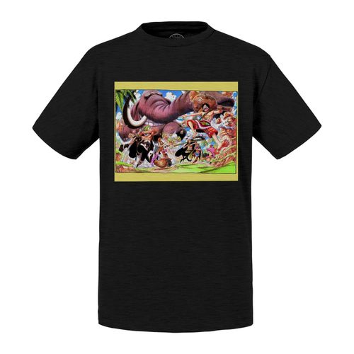 T-Shirt Enfant One Piece Elephant Luffy Manga Anime Pirate