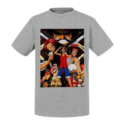 T-Shirt Enfant Luffy Shank Ace Gold Roger One Piece Manga