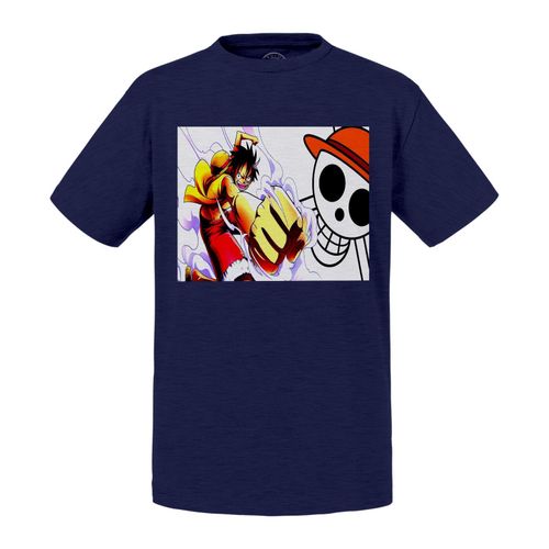 T-Shirt Enfant One Piece Monkey D Luffy Poing Fumants Manga