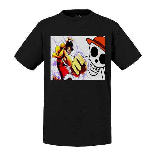 T-Shirt Enfant One Piece Monkey D Luffy Poing Fumants Manga