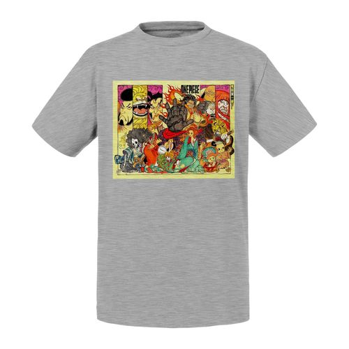 T-Shirt Enfant One Piece Dessin Traditionnel Manga Estampe