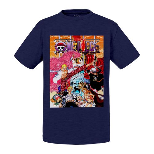 T-Shirt Enfant One Piece Arc Dressrosa Dolflamingo Manga Luffy Pirates