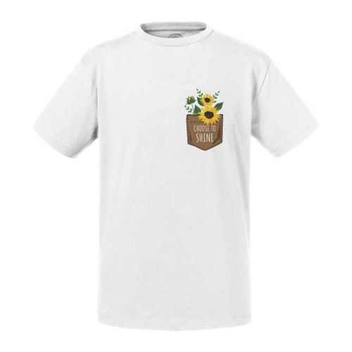 T-Shirt Enfant Choose To Shine Tournesol Poche Surprise Illustration