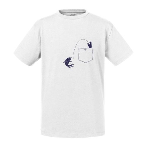 T-Shirt Enfant Pecheur Poche Surprise Poisson Dessin