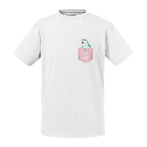 T-Shirt Enfant Poche Pocket Full Of Magic Licorne Magie Dessin