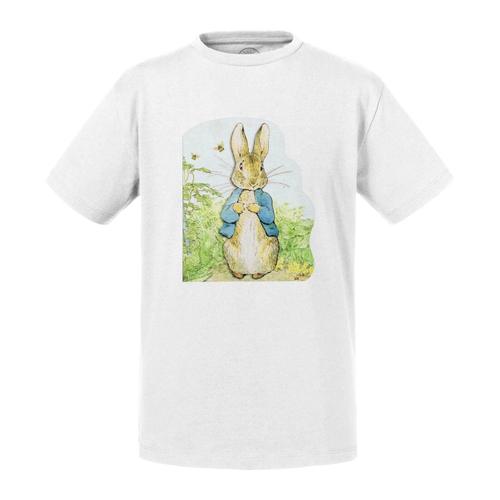 T-Shirt Enfant Petter Rabbit Dans Son Jardin Pierre Lapin Illustration Enfant Beatrice Potter