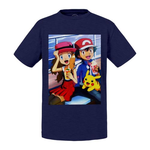 T-Shirt Enfant Pokemon Dessert Boisson Pikachu Anime Jeux Video
