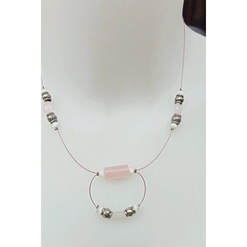Collier Quartz Rose