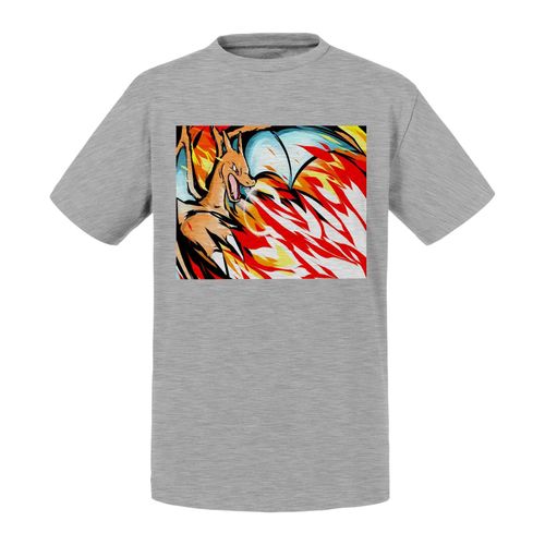 T-Shirt Enfant Pokemon Dragon Feu Dracofeu Charizard
