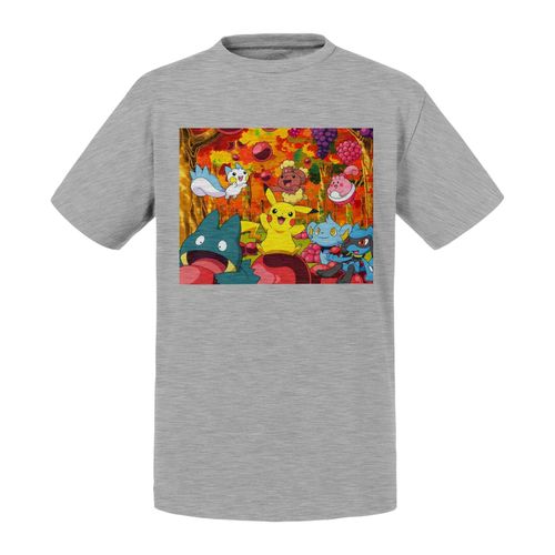 T-Shirt Enfant Pokemon Pikachu Et Ses Amis Jeux Video Anime