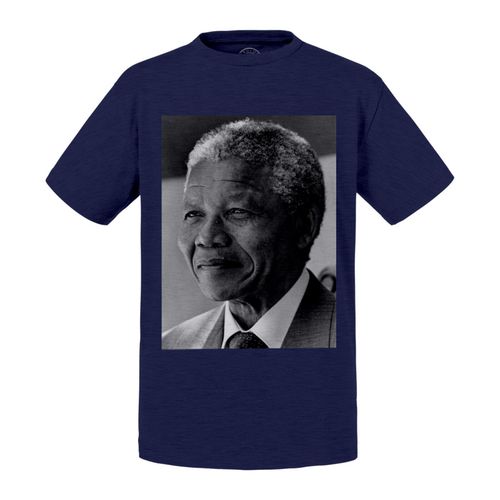 T-Shirt Enfant Nelson Mandela Portrait Militant Droits Humains Afrique Du Sud