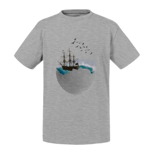 T-Shirt Enfant Ocean Dans Un Oeuf Collage Art Surréalisme Voilier
