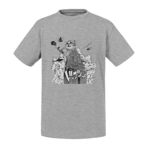 T-Shirt Enfant Chaton Gratte Ciel Collage Art Surréalisme Japon Manga New York