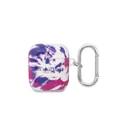 Coque pour Airpods 1 et 2 Palm Anti-choc en Silicone U.S PoloMulticolore
