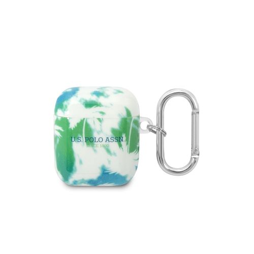 Coque pour Airpods 1 et 2 Palm Anti-choc en Silicone U.S PoloMulticolore