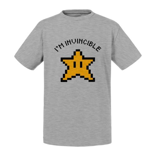 T-Shirt Enfant Etoile Mario Invincible Jeux Vidéo Retro Gaming Vintage