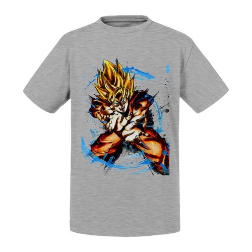 T-Shirt Enfant Goku Super Saiyan Kameha Dragon Ball Dbz Manga