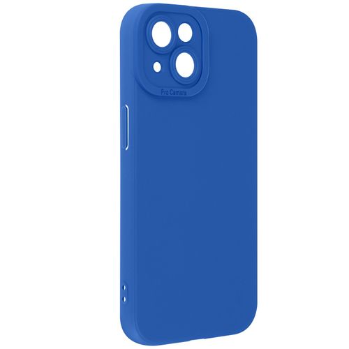 Coque Pour Iphone 15 Plus Silicone Mat Protection Caméra Bleu
