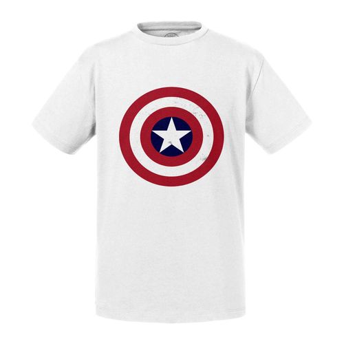 T-Shirt Enfant Captain America Logo Super Héros Bd Film Geek