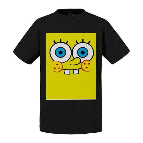 T-Shirt Enfant Bob L'eponge Spongebob Jaune Dessin Animé