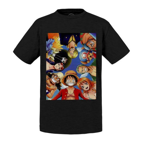 T-Shirt Enfant One Piece Equipage Pirate Selfie Manga Anime Japon