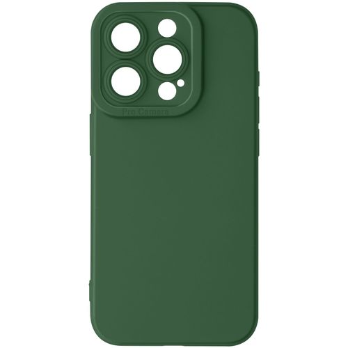 Coque Pour Iphone 15 Pro Silicone Mat Protection Caméra Vert