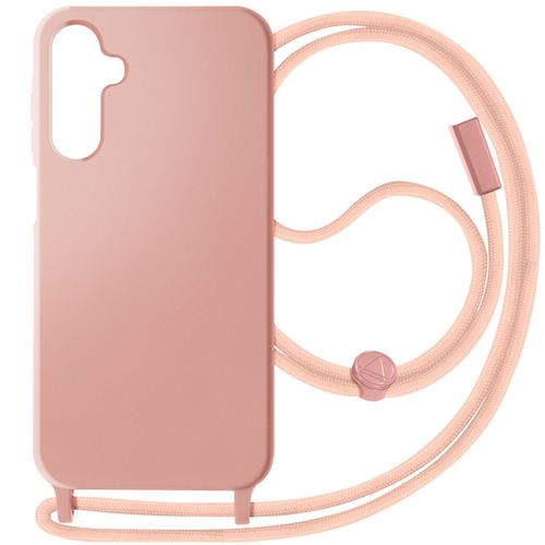 Coque Cordon Semi-Rigide Pour Samsung Galaxy A15 Rose Poudré