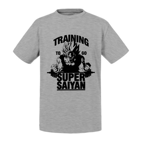 T-Shirt Enfant Trainin To Go Super Sayan Goku Sangoku Dragon Ball Z Manga