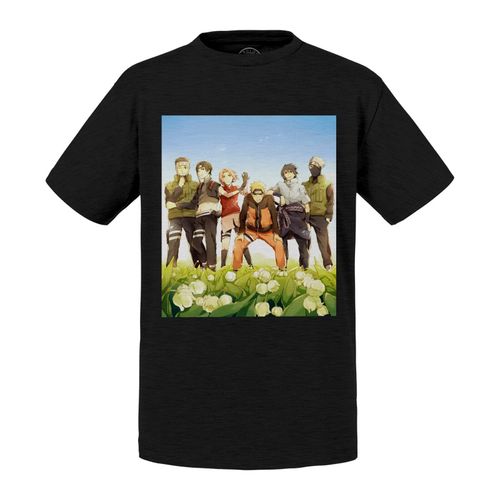 T-Shirt Enfant Naruto Equipe 7 Au Complet Kakashi Yamato Sakura Sasuke