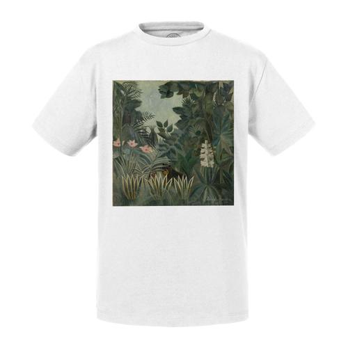 T-Shirt Enfant La Jungle Equatorial Henri Rousseau Peinture Art Naif