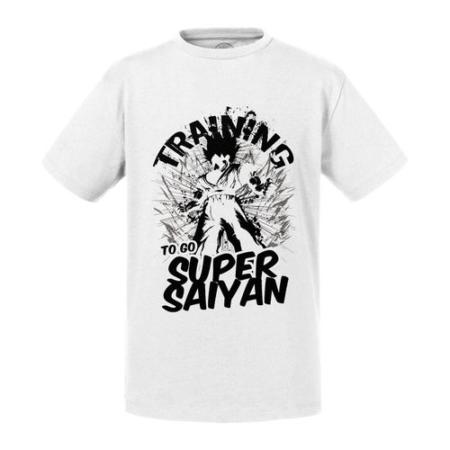 T-Shirt Enfant Training To Go Super Sayan Dragon Ball Z Goku Dbz Manga Anime