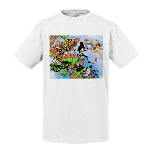 T-Shirt Enfant One Piece Equipage Luffy Saute Nuages Manga Anime