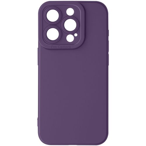 Coque Pour Iphone 15 Pro Max Silicone Mat Protection Caméra Violet Foncé